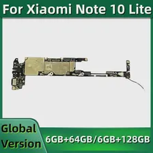 Оригинальная материнская плата для Xiaomi Mi Note 10 Lite Материнская плата MB 64GB 128GB Global ROM Разблокирована Плата основных плат