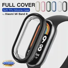 Мягкий защитный чехол из ТПУ для Xiaomi Mi Band 8, чехол с защитой всего экрана, чехол с бампером, чехлы для смарт-часов Mi Band 8