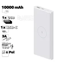 Внешний аккумулятор Xiaomi Mi Power Bank Wireless Youth Edition 10000 mAh WPB15PDZM (белый)