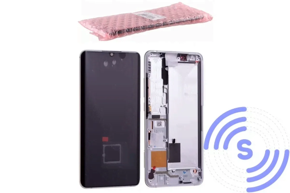 Дисплей для Xiaomi Mi Note 10/ Mi Note 10 Lite/ Mi Note 10 Pro (SP OR100% РАМ) (серебристый)-0