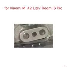 Стеклянные линзы для задней камеры Xiaomi Mi A2 Lite/ Redmi 6 Pro с рамкой запасные части