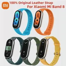 Оригинальный ремешок для браслета xiaomi mi band 8 100% Официальный кожаный брад -браслет Miband 8 Correa mi Band8 ремешок