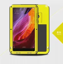 Love Mei Для Xiaomi Mi Mix Мощный Чехол Для мобильного телефона Металл + Силикон Закаленное Стекло Xiomi Mi Mix Dropproof Противоударная Защитная крышка