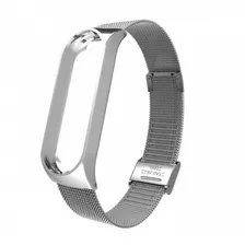 Металлический ремешок для Xiaomi Mi Band 4 (Серебро)
