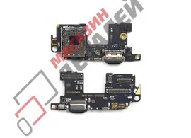 Нижняя плата (шлейф) для Xiaomi Mi 11 с разъемом зарядки, разъемом SIM и микрофоном