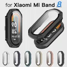 Для Xiaomi Mi Band 8 Оболочка Пленка Встроенный защитный чехол Протектор экрана Закаленное стекло Крышка Mi Band 8 Аксессуар для бампера