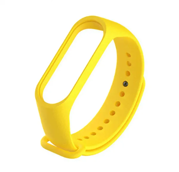 Желтый ремешок для браслета Xiaomi Mi Band 4/3-0