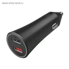 Автомобильная зарядка Xiaomi Mi 37W Dual-Port Car Charger, black
