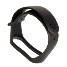 Силиконовый браслет для Xiaomi Mi Band 3, Mi Band 4, черный