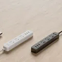 Сетевой фильтр Xiaomi Mi Power Strip 3 розетки и 3 USB порта Black (XMCXB01QMN)