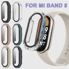 Чехол для часов Xiaomi Mi Band 8 + Защитная пленка из закаленного стекла для экрана Xiaomi Mi Band 8 Аксессуары