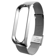 Ремешок для Xiaomi Mi Band 3/4 Металлический (Серебристый)