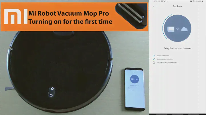 Xiaomi Mi Robot Vacuum Mop Pro (STYTJ02YM) - первое включение