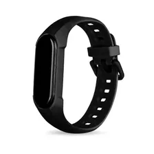 Сменный Силиконовый браслет TPU для Xiaomi Mi Band 5/6 (черный)