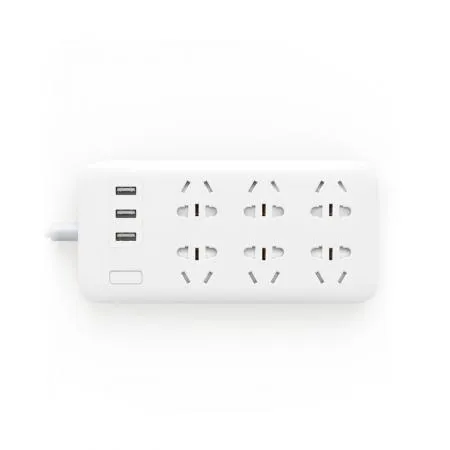 Xiaomi Mi Power Strip сетевой фильтр (3 USB, 6 розеток)-0
