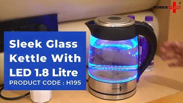 Sleek Glass kettle with LED illumination by Power Plus | Capacity 1.8 L | Auto Cut off